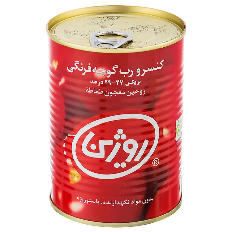 رب گوجه فرنگی روژین مقدار ۸۰۰ گرم