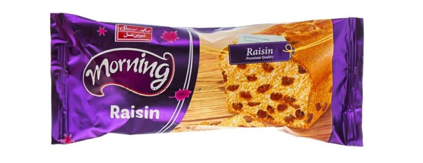 کیک صبحانه کشمش شیرین عسل وزن ۱۰۰ گرم قیمت مصرف کننده 35.000